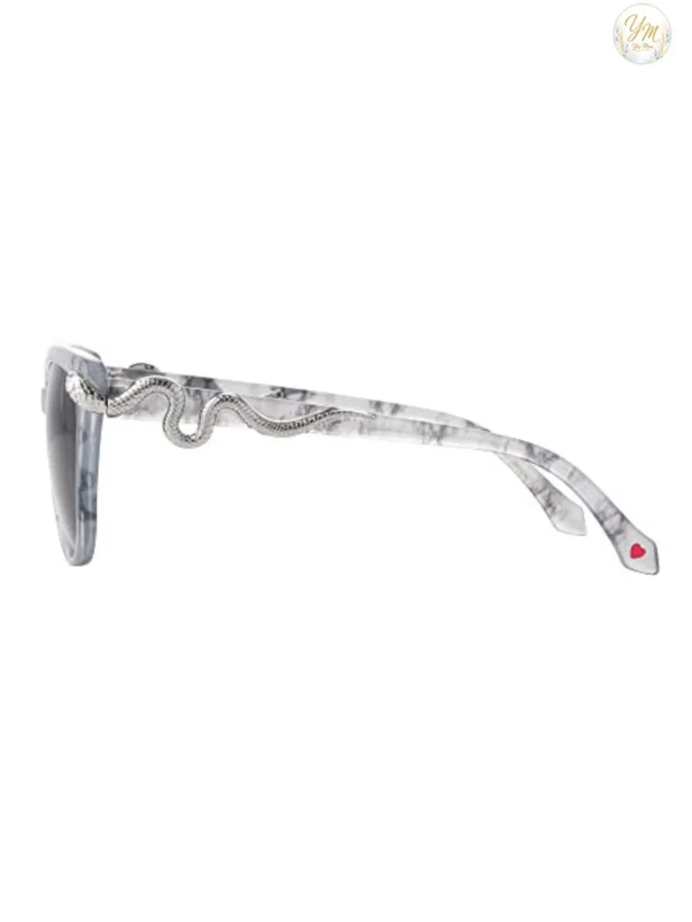 Women's Cat Eye Sunglasses with Snake Accents Metal Frame UV Protection